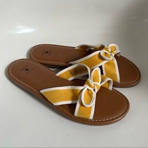 Yellow Bow Sandals